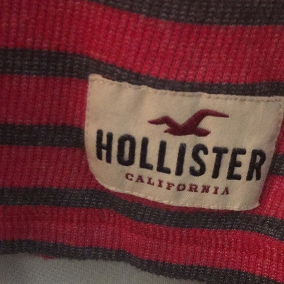 Hollister mauverust blue striped longsleeve jersey - Picture 6 of 11